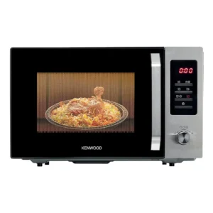 فرن ميكروويف بشواية سعة 30 لتر من كينوود، شاشة عرض ديجيتال، 5 مستويات طاقة، وظيفة اذابة الثلج، من الستانلس ستيل، قائمة برامج تلقائية، مؤقت 95 دقيقة، وظيفة الساعة 1000 وات MWM30.000BK اسود/فضي