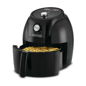 مقلاة هوائية من بلاك اند ديكر، AF575-B5 - ضمان دولي - جهد إمداد 220 فولت بتردد 50 هرتز، أسود، 5.6 لتر، 1800.0 واط