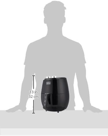 قلاية هوائية بتقنية رابيد اير كونفكشن سعة 4.5 لتر من بلاك اند ديكر - لون أسود، جهد إمداد 220 فولت و50 هرتز، موديل AF350-B5، 1500.0 واط - الصورة 4