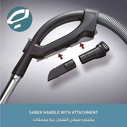 مكنسة كهربائية مصنوعة في اليابان MC-CJ911R من باناسونيك، (4.2 لتر)، أحمر - الصورة 2