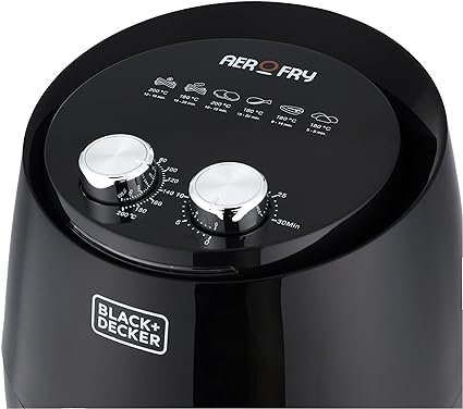 قلاية هوائية بتقنية رابيد اير كونفكشن سعة 4.5 لتر من بلاك اند ديكر - لون أسود، جهد إمداد 220 فولت و50 هرتز، موديل AF350-B5، 1500.0 واط - الصورة 5