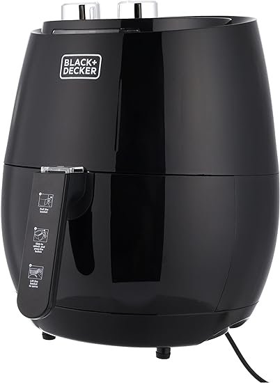 قلاية هوائية بتقنية رابيد اير كونفكشن سعة 4.5 لتر من بلاك اند ديكر - لون أسود، جهد إمداد 220 فولت و50 هرتز، موديل AF350-B5، 1500.0 واط - الصورة 2