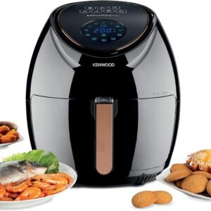 قلاية هوائية كبيرة سعة 5.5 لتر/2.4 كجم من كينوود - أسود - جهد إمداد 220 فولت بتردد 50 هرتز - HFP50.000، 1800.0 واط