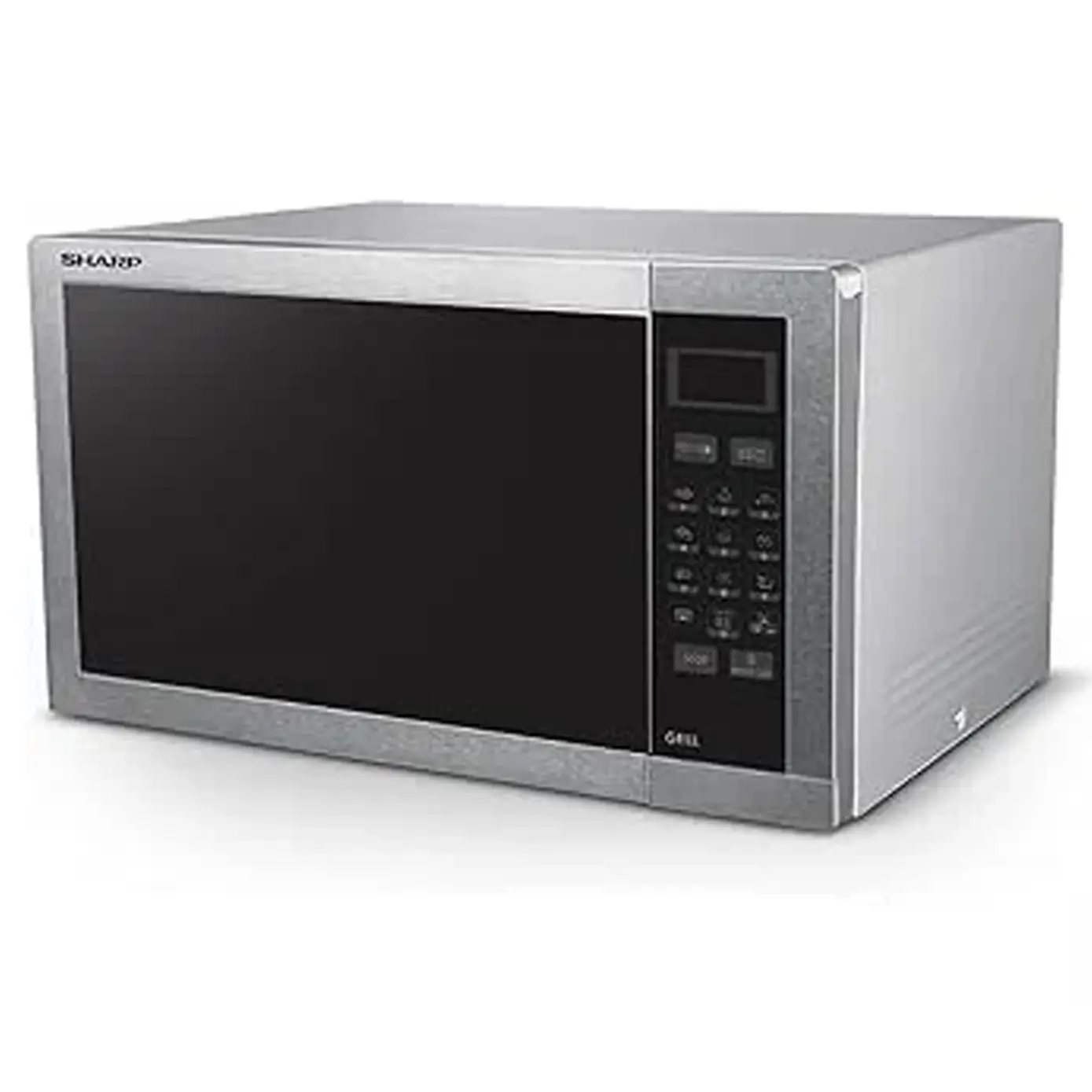 ميكروويف ديجيتال مع شواية من الفولاذ المقاوم للصدأ من شارب، فضي، 34 لتر/ 1100 وات - R-77At-St